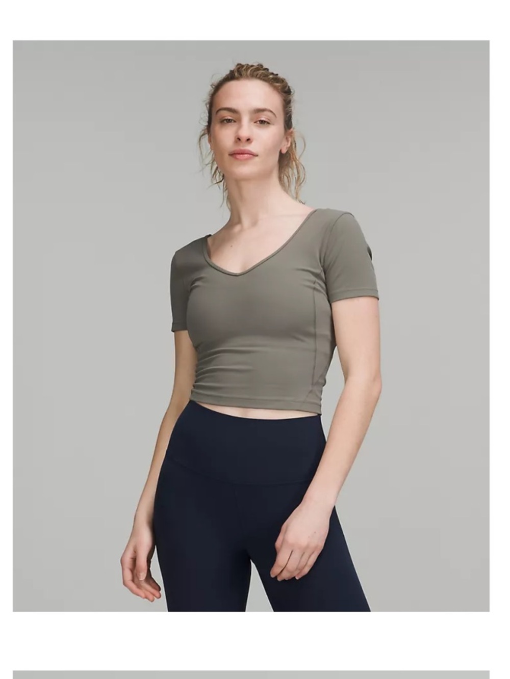 Lululemon align t shirt grey sage size 12